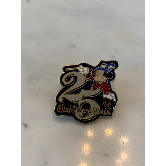 Walt Disney World Sorcerer Mickey 25th Anniversary Disney Trading Pin - Picture 1 of 2